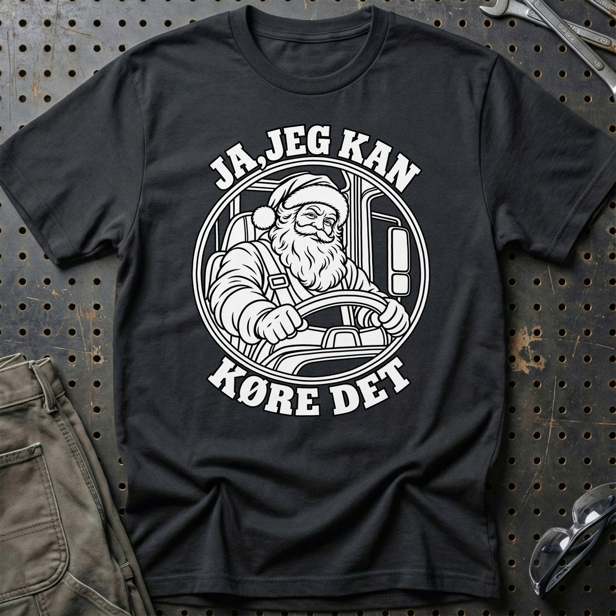 
Lastbilchauffør – Santa Kan Det – Jul T-Shirt – Sort