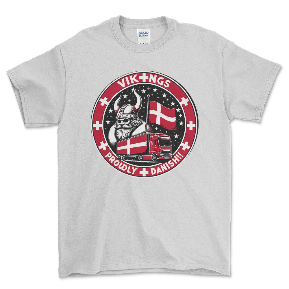 
Produktbillede af Lastbilchauffør - Vikings Proudly Danish T-Shirt
