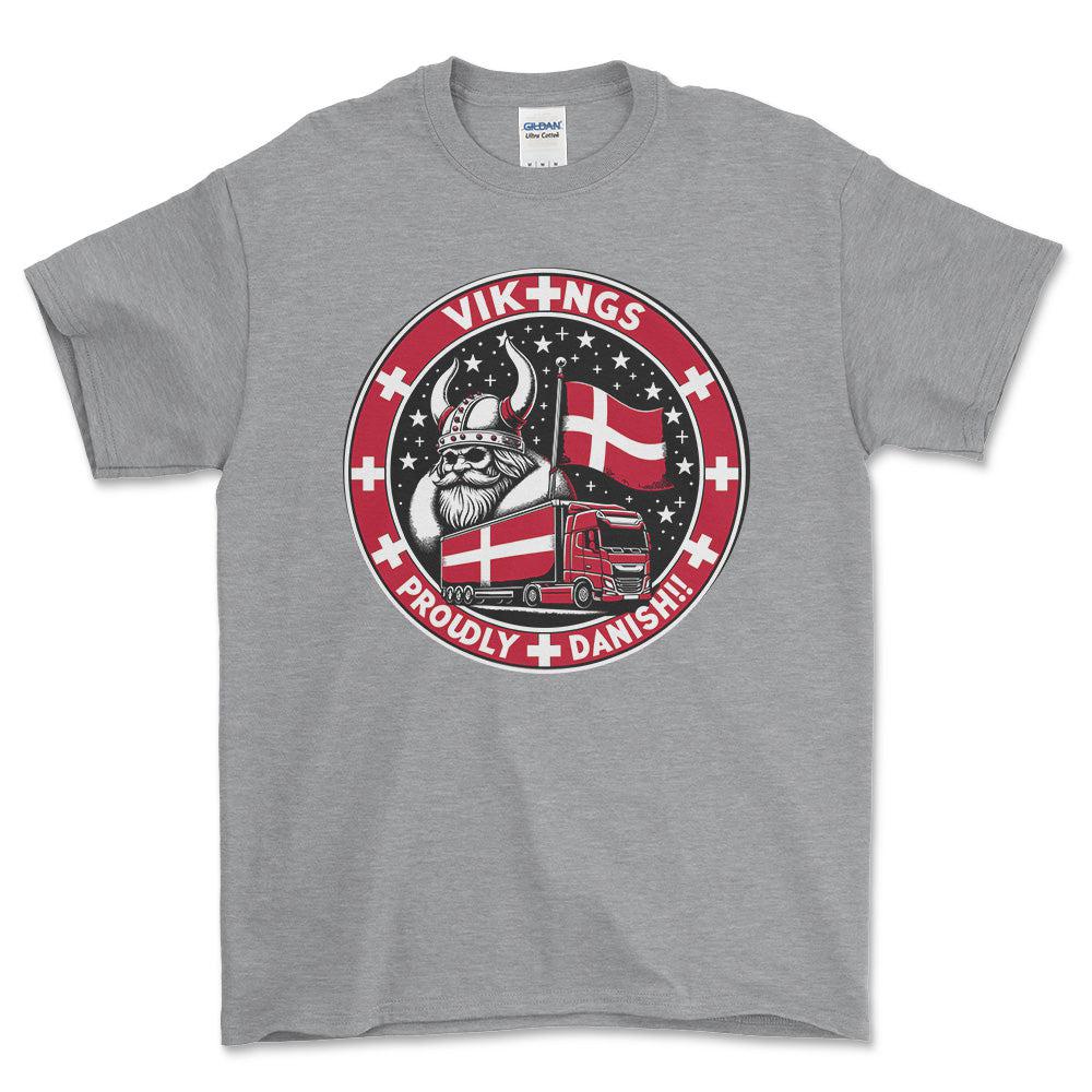 
Produktbillede af Lastbilchauffør - Vikings Proudly Danish T-Shirt
