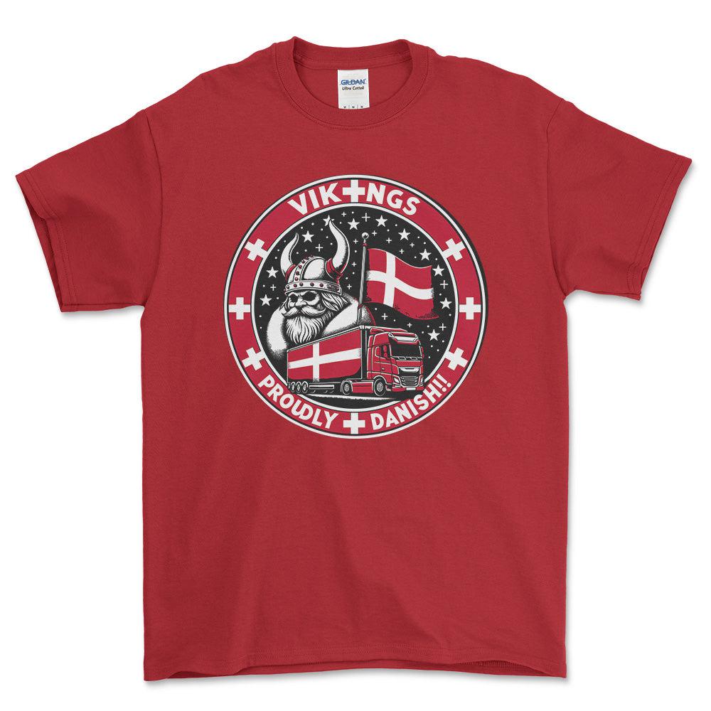 
Produktbillede af Lastbilchauffør - Vikings Proudly Danish T-Shirt
