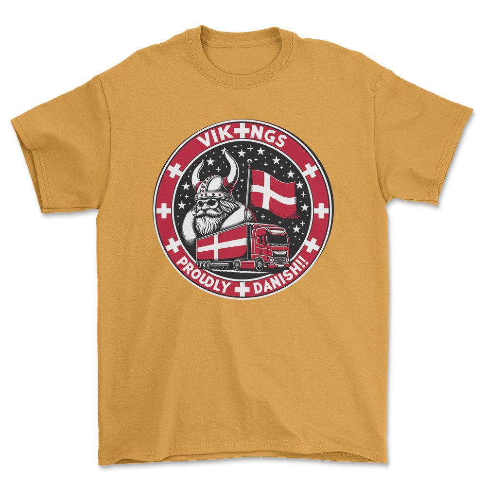
Produktbillede af Lastbilchauffør - Vikings Proudly Danish T-Shirt