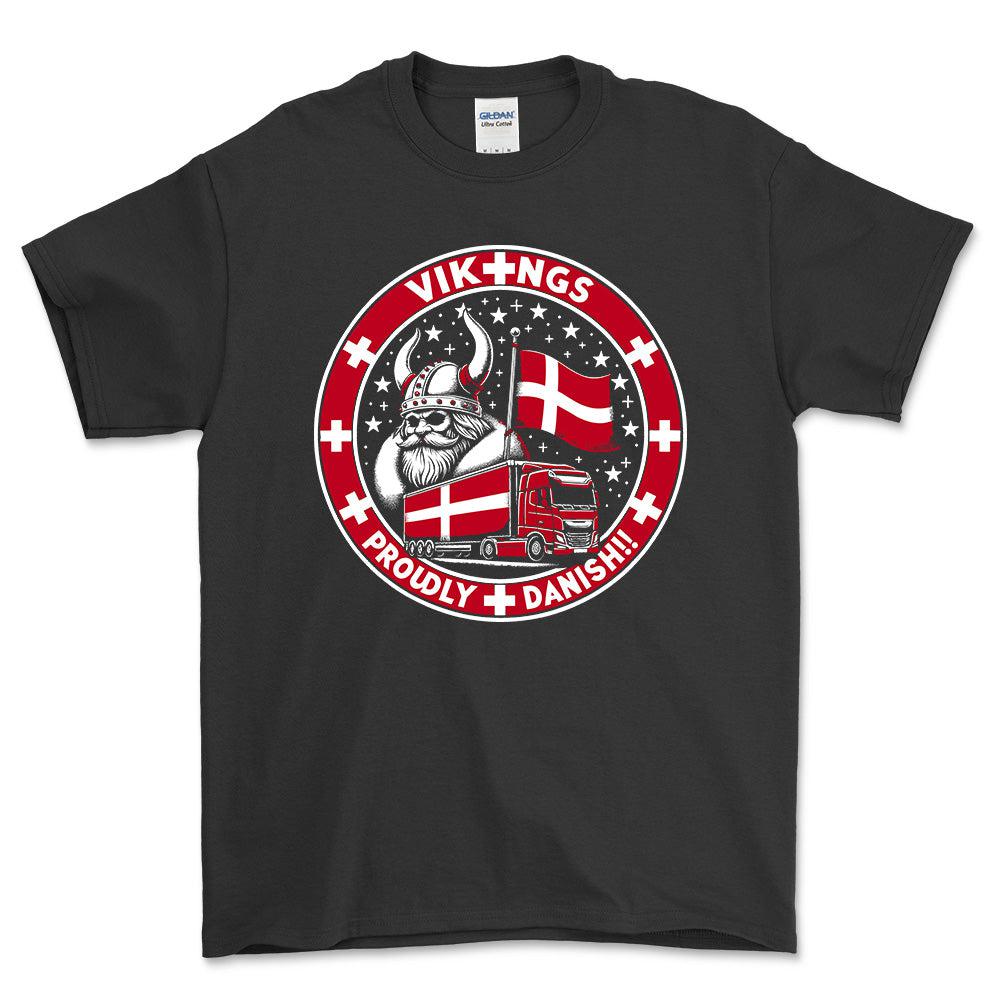 
Produktbillede af Lastbilchauffør - Vikings Proudly Danish T-Shirt