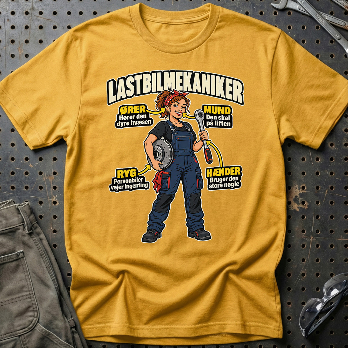 
Produktbillede af Lastbilmekaniker – Anatomi T-Shirt