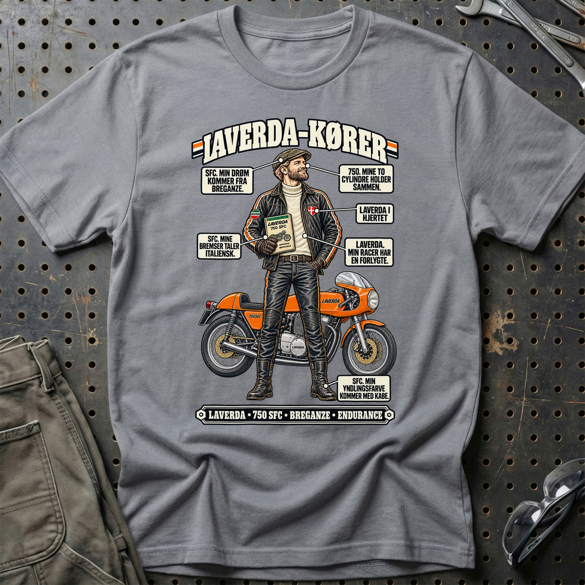 
Laverda-Kører T-Shirt – Grå Sport