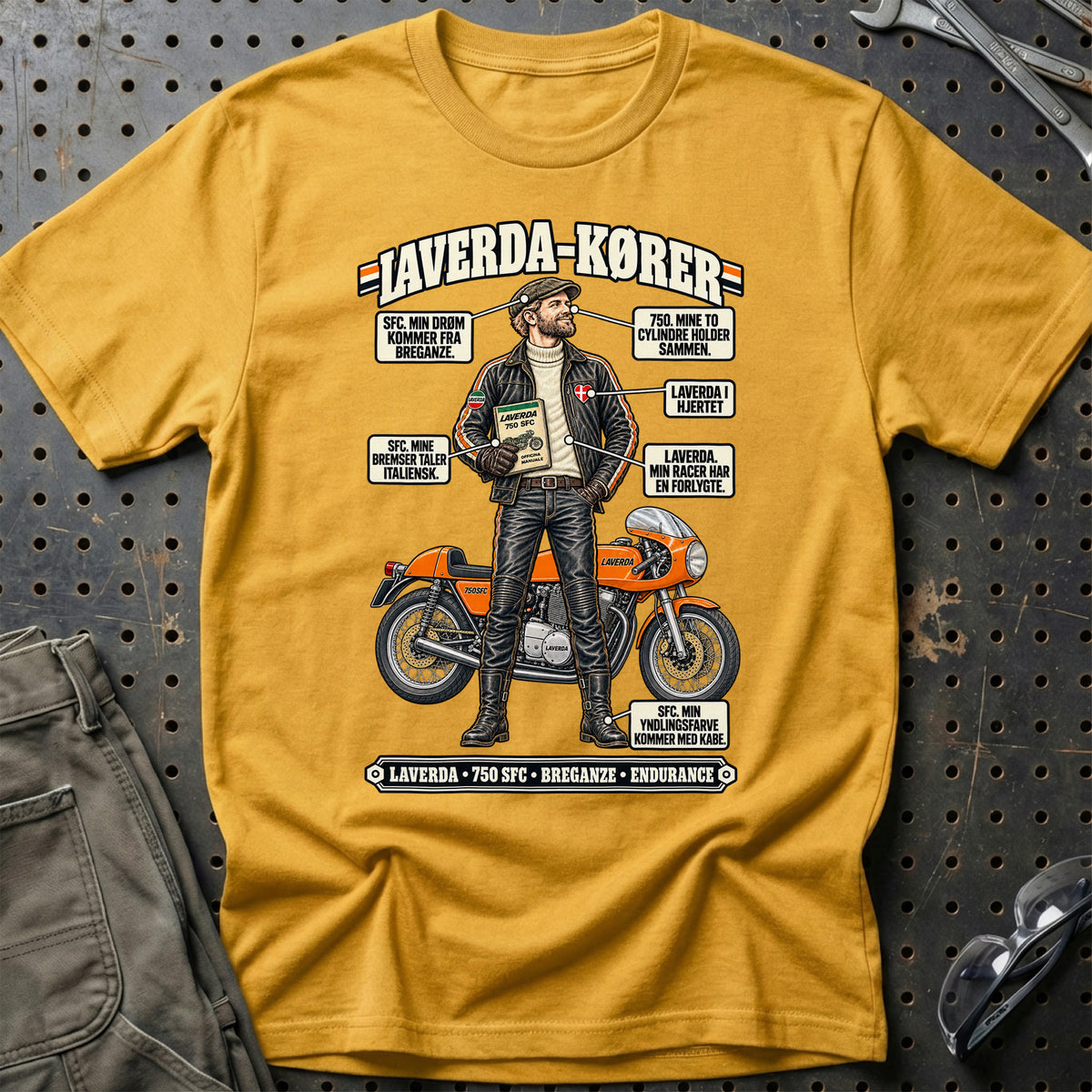 
Laverda-Kører T-Shirt – Guld