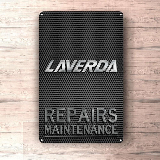 Laverda Repairs Maintenance Skilte, Musemåtte, Dørmåtte , Plakat-Skilte-Laverda-Garage Culture Shop- garage - man cave - merchandise