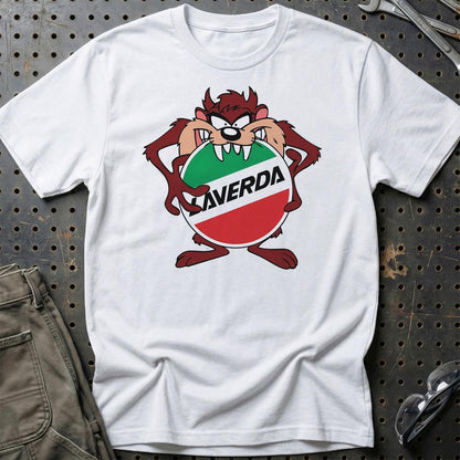 Laverda TAZ Unisex T-Shirt , Bomuld-Beklædning-Laverda-Hvid-S-Garage Culture Shop- garage - man cave - merchandise