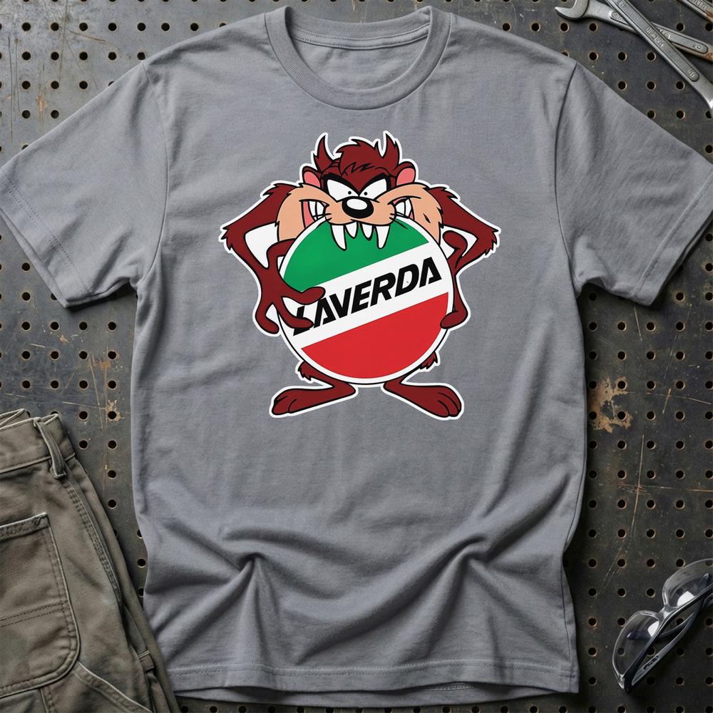 Laverda TAZ Unisex T-Shirt , Bomuld-Beklædning-Laverda-Grå Sport-S-Garage Culture Shop- garage - man cave - merchandise