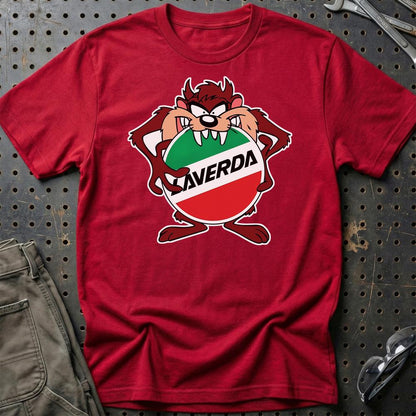 Laverda TAZ Unisex T-Shirt , Bomuld-Beklædning-Laverda-Rød-S-Garage Culture Shop- garage - man cave - merchandise