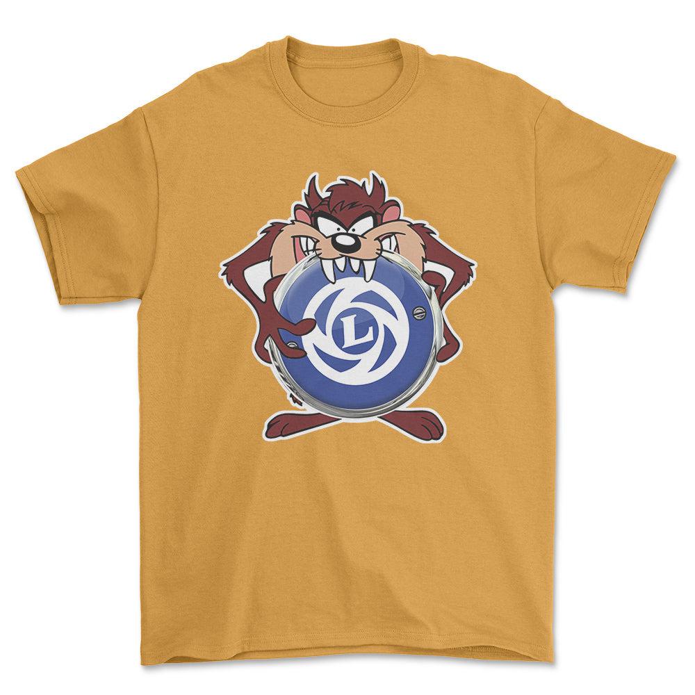 Layland TAZ Unisex T-Shirt , Bomuld-Beklædning-Layland-Guld-S-Forside-Garage Culture Shop- garage - man cave - merchandise