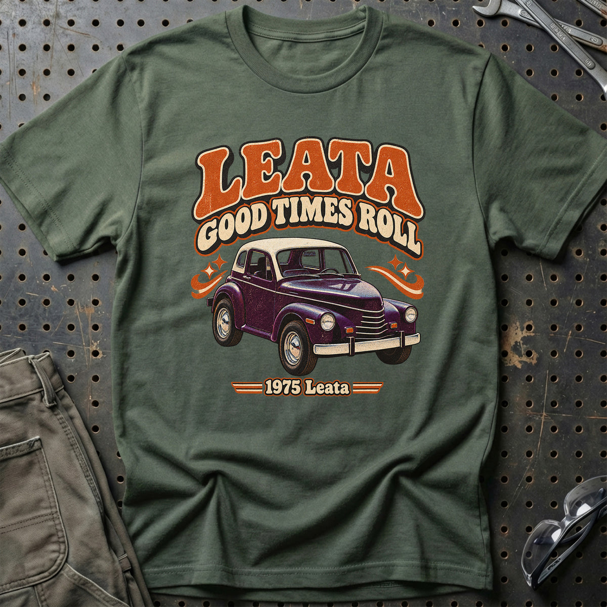 
Leata 1975 – Leata Good Times Roll T-Shirt – Grøn Militær