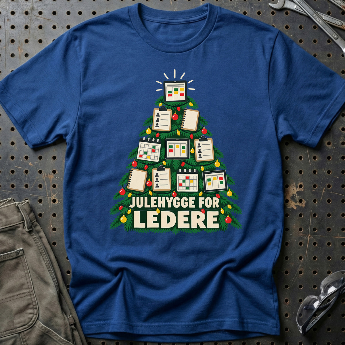 
Leder – Julehygge – Unisex T-Shirt – Blå Royal