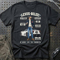 
Lexus-Bilist T-Shirt – Sort