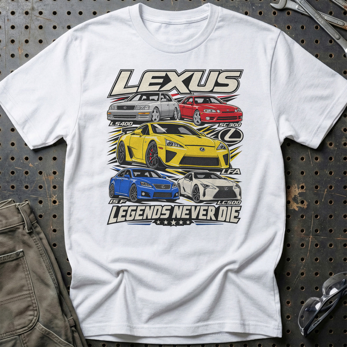 
Produktbillede af Lexus Legends Never Die T-Shirt