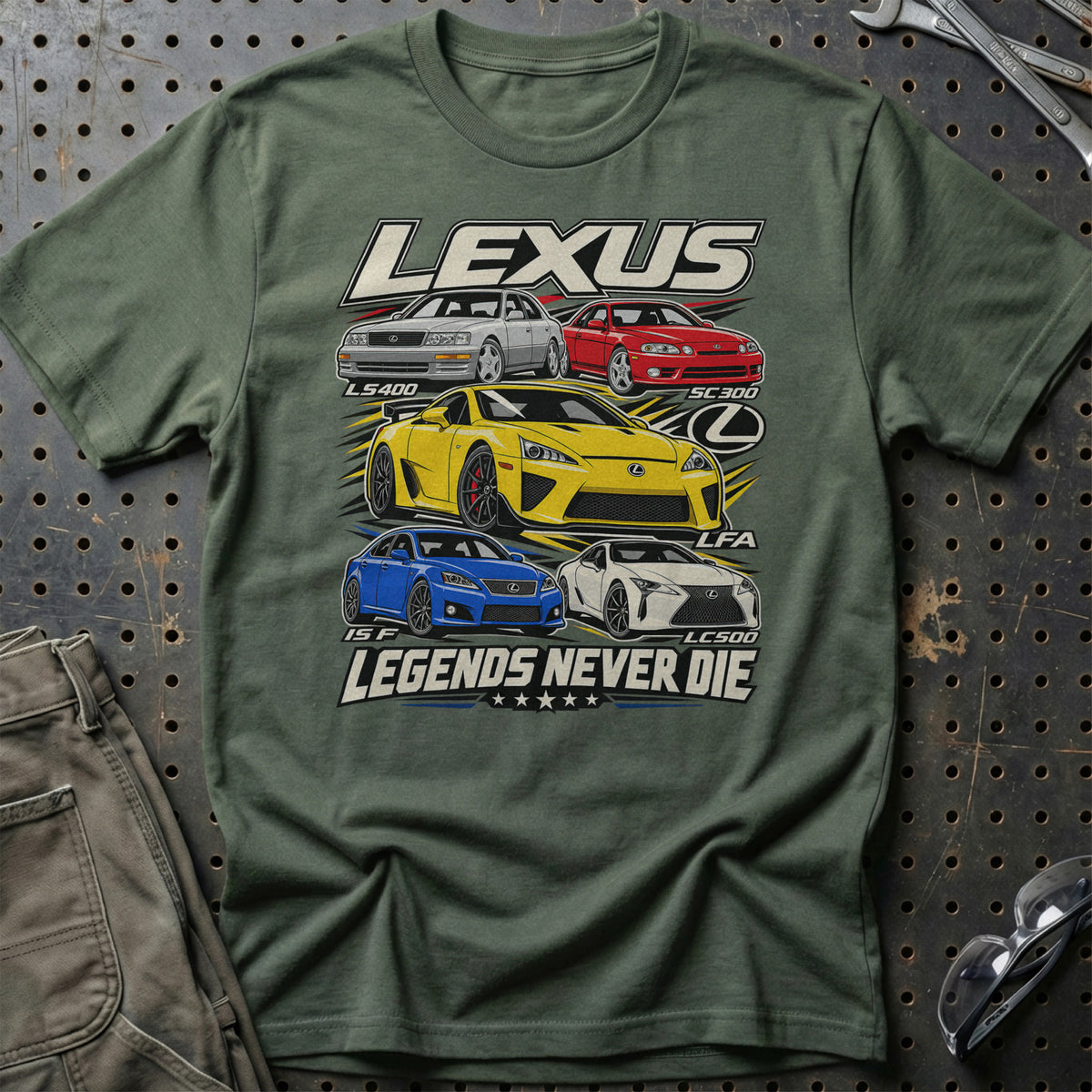 
Produktbillede af Lexus Legends Never Die T-Shirt