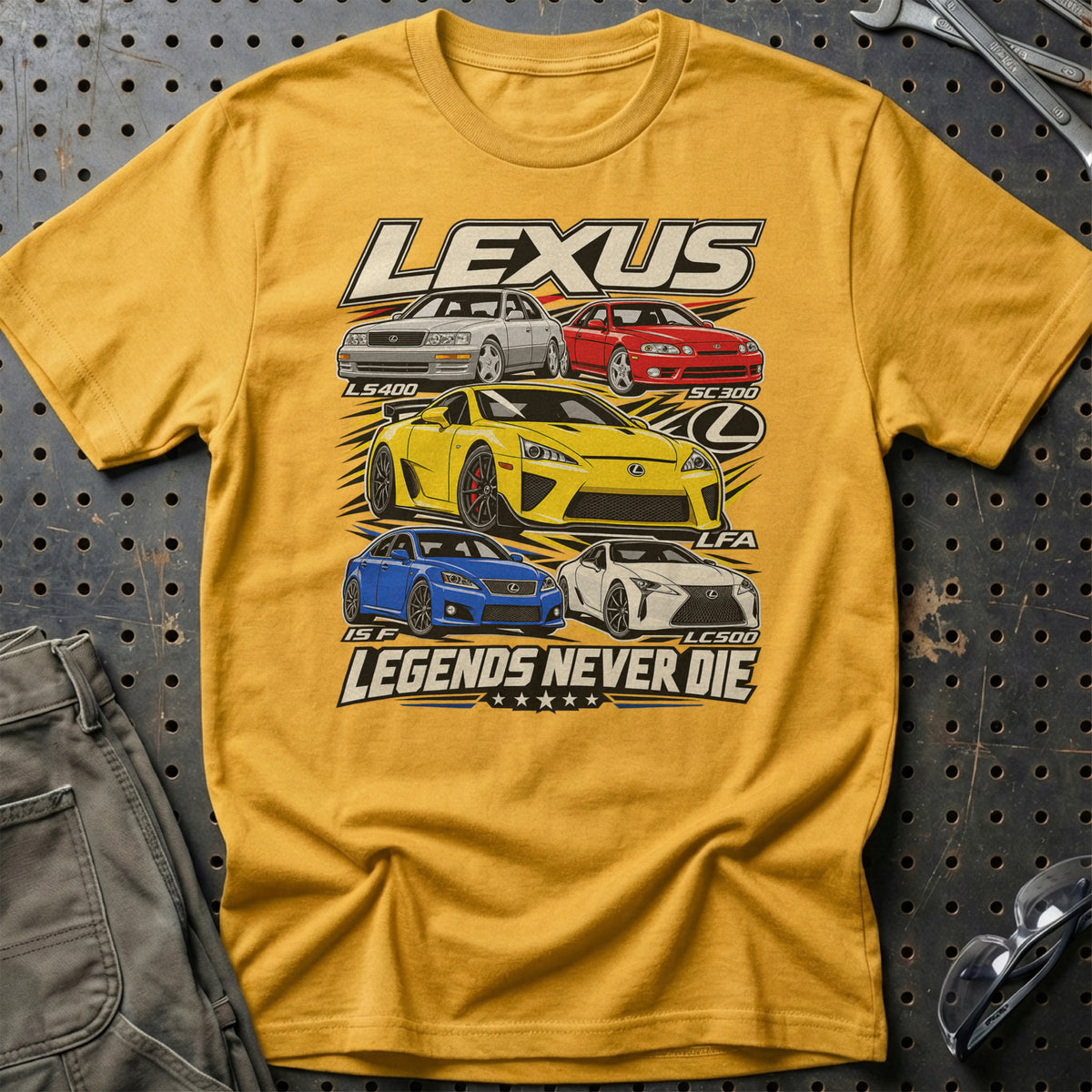 
Produktbillede af Lexus Legends Never Die T-Shirt