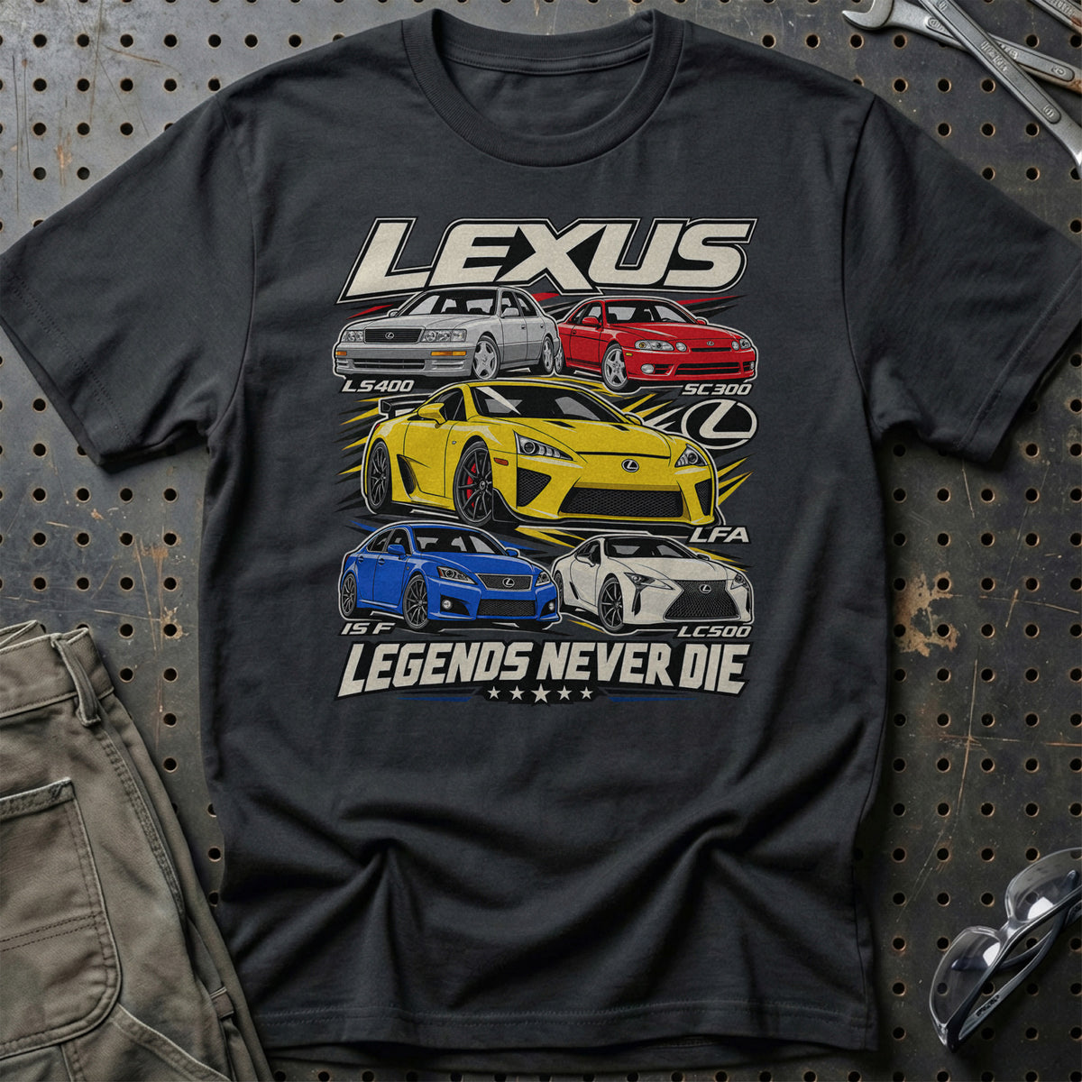 
Produktbillede af Lexus Legends Never Die T-Shirt