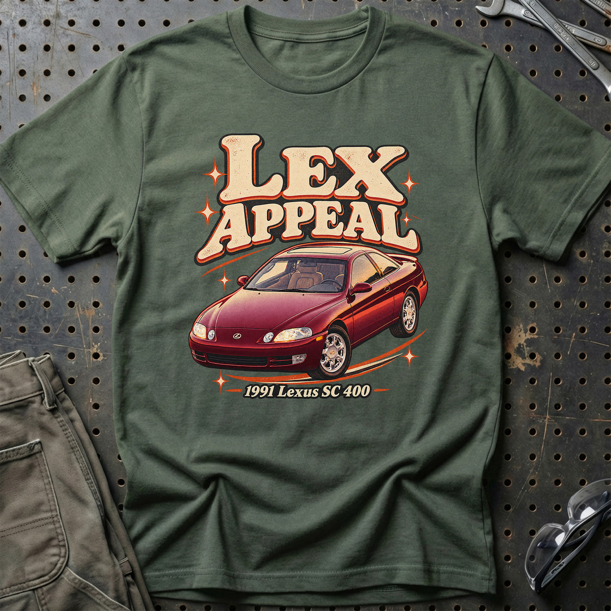 
Lexus SC 400 1991 – Lex Appeal T-Shirt – Grøn Militær