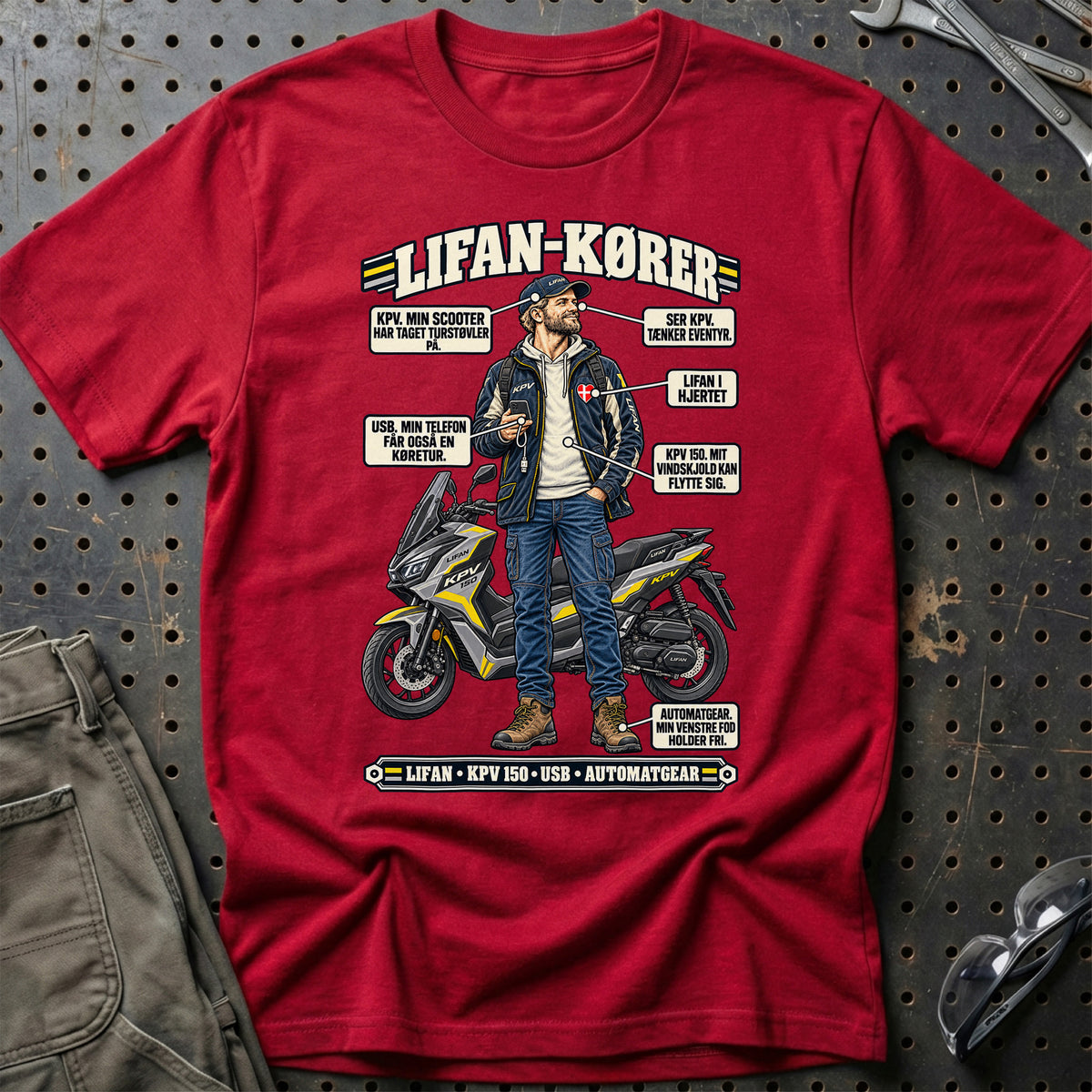 
Lifan-Kører T-Shirt – Rød
