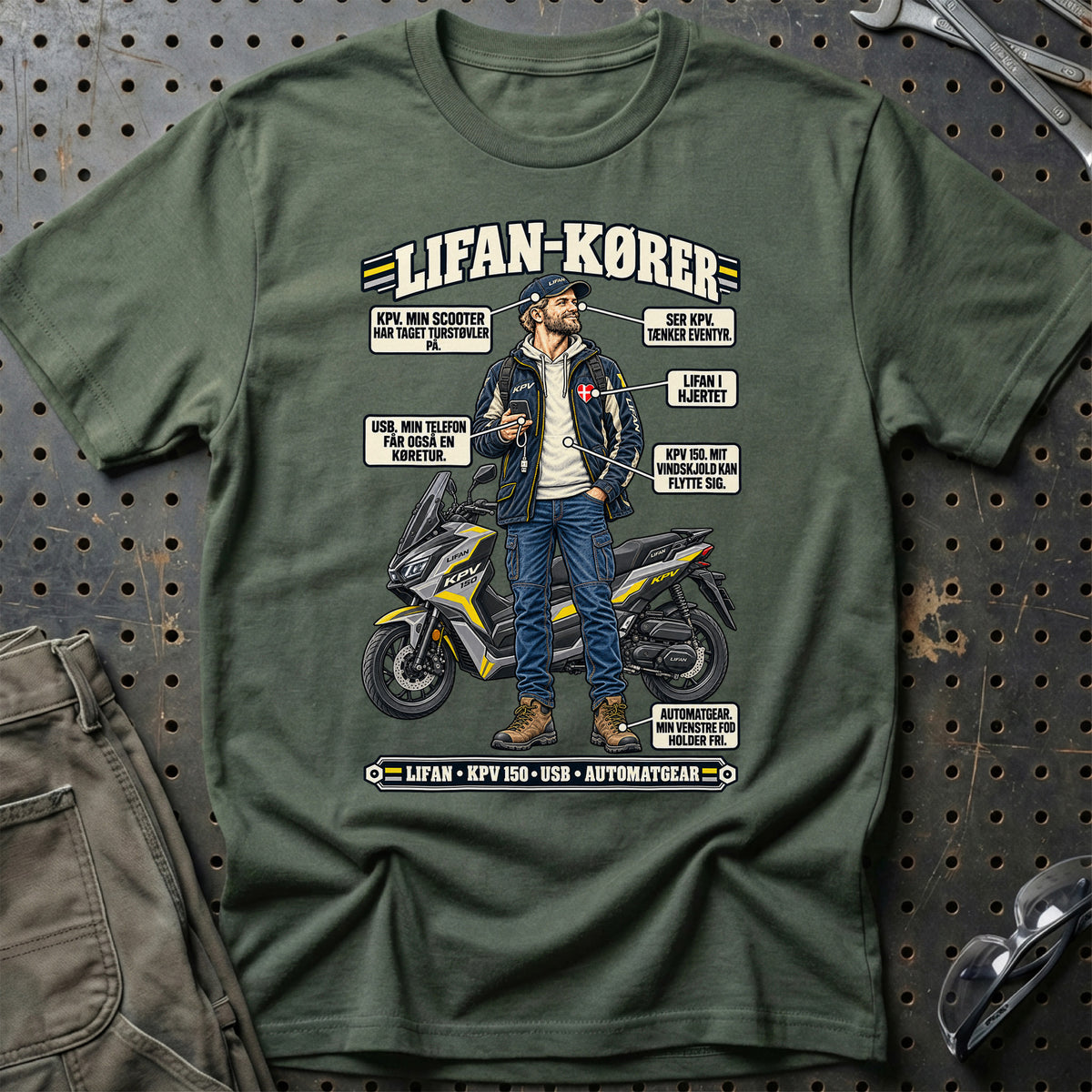 
Lifan-Kører T-Shirt – Grøn Militær
