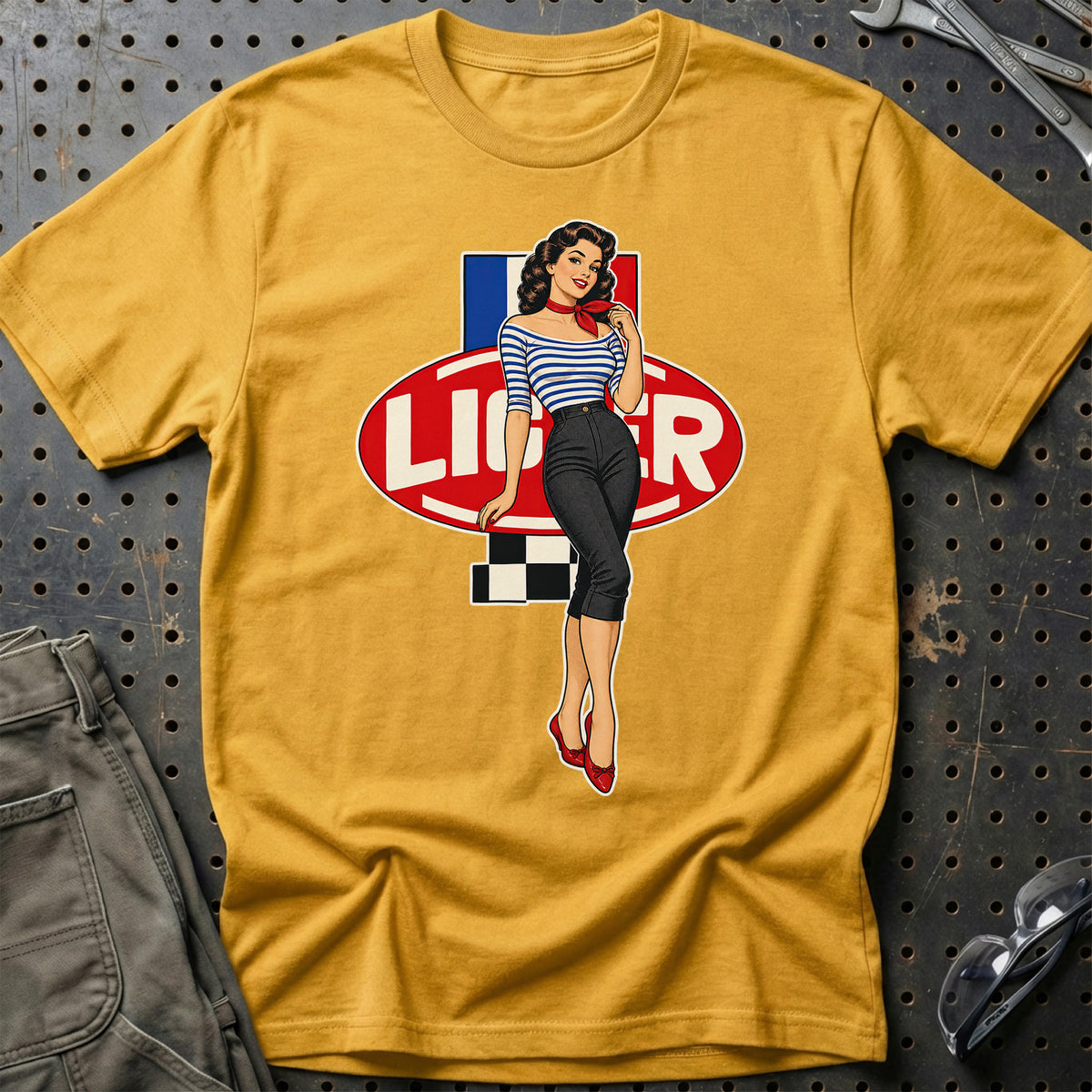 
Produktbillede af Ligier Retro Pinup T-Shirt