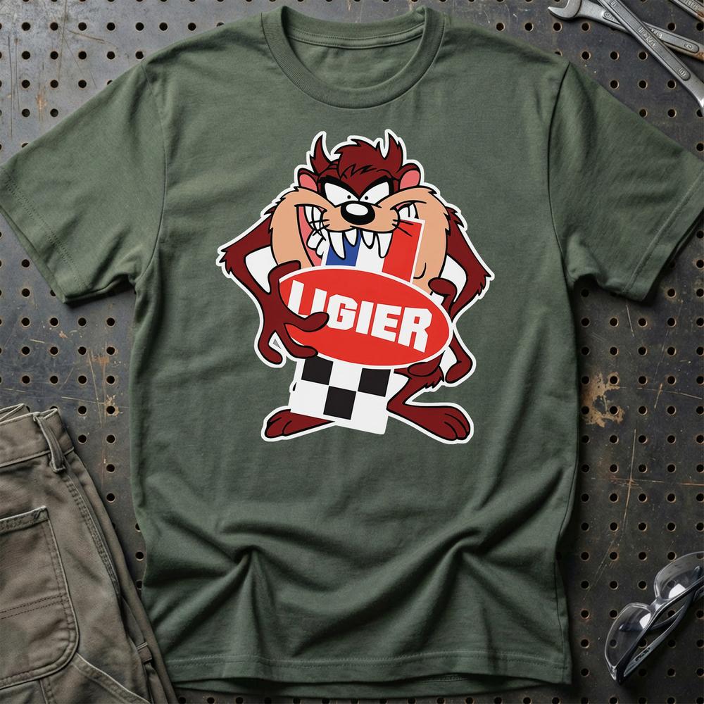Ligier TAZ T-Shirt-Beklædning-Ligier-Grøn Militær-S-Garage Culture Shop- garage - man cave - merchandise