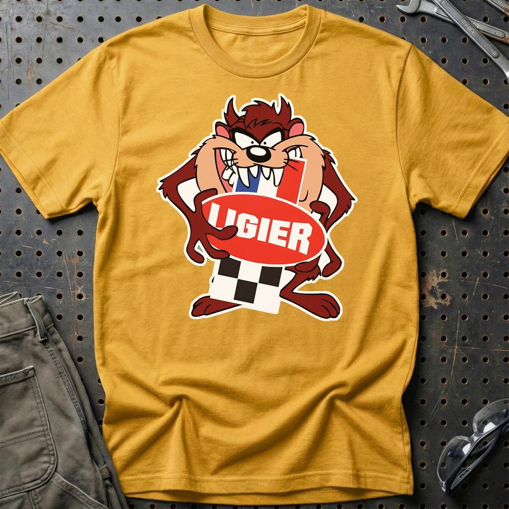 Ligier TAZ T-Shirt-Beklædning-Ligier-Guld-S-Garage Culture Shop- garage - man cave - merchandise