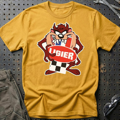 Ligier TAZ Unisex T-Shirt , Bomuld-Beklædning-Ligier-Guld-S-Garage Culture Shop- garage - man cave - merchandise