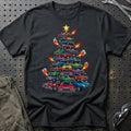 Lincoln Juletræ Christmas Tree T-Shirt-Beklædning-Lincoln-Sort-S-Garage Culture Shop- garage - man cave - merchandise