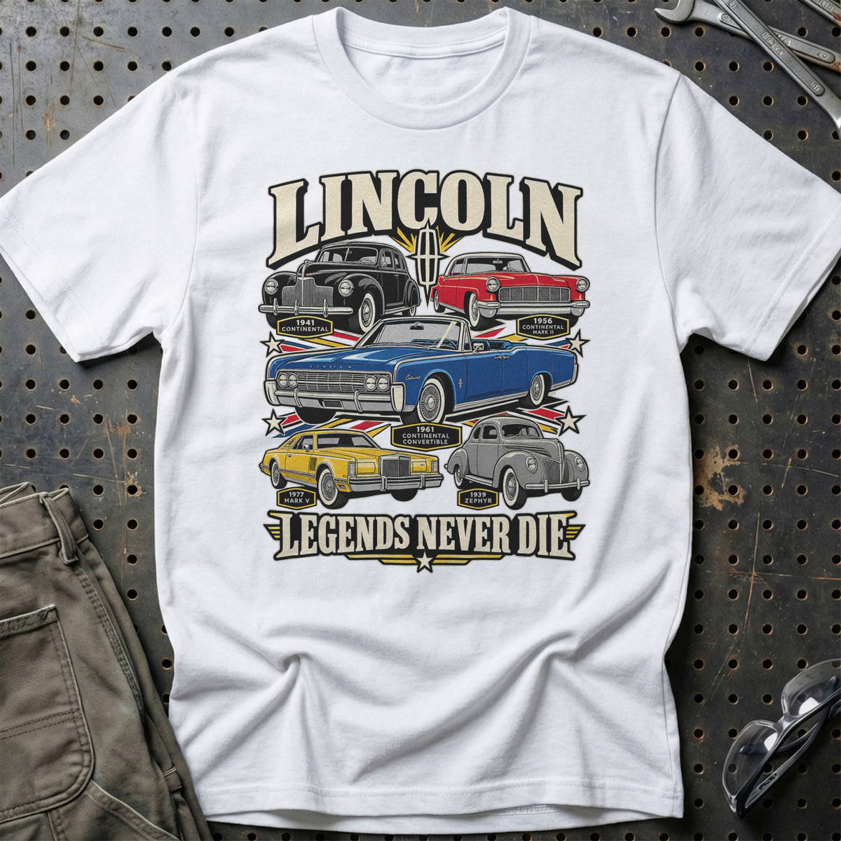 
Produktbillede af Lincoln Legends Never Die T-Shirt