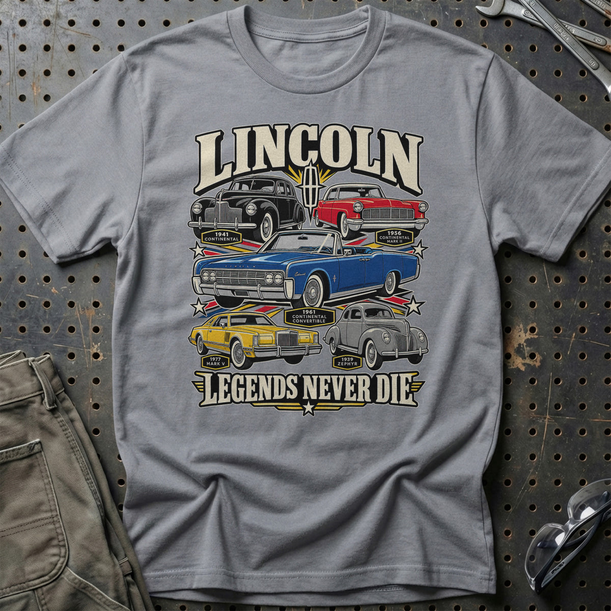 
Produktbillede af Lincoln Legends Never Die T-Shirt