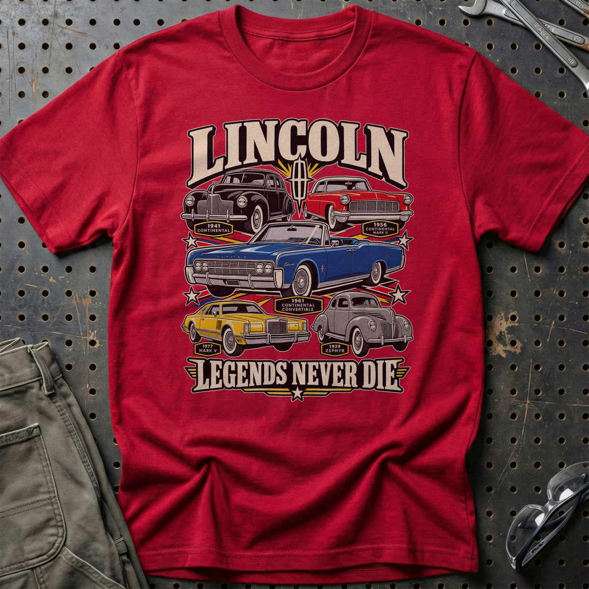 
Produktbillede af Lincoln Legends Never Die T-Shirt