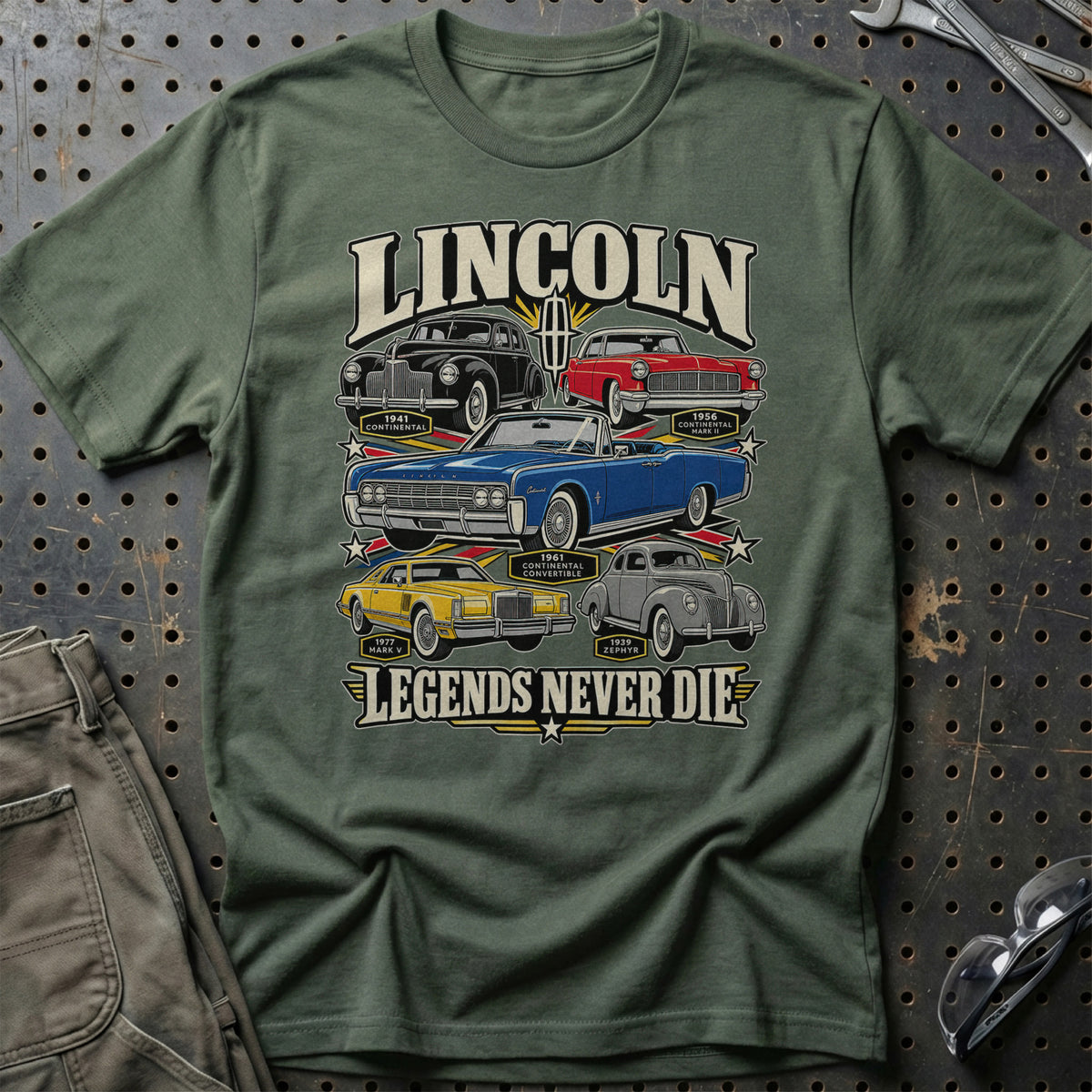 
Produktbillede af Lincoln Legends Never Die T-Shirt