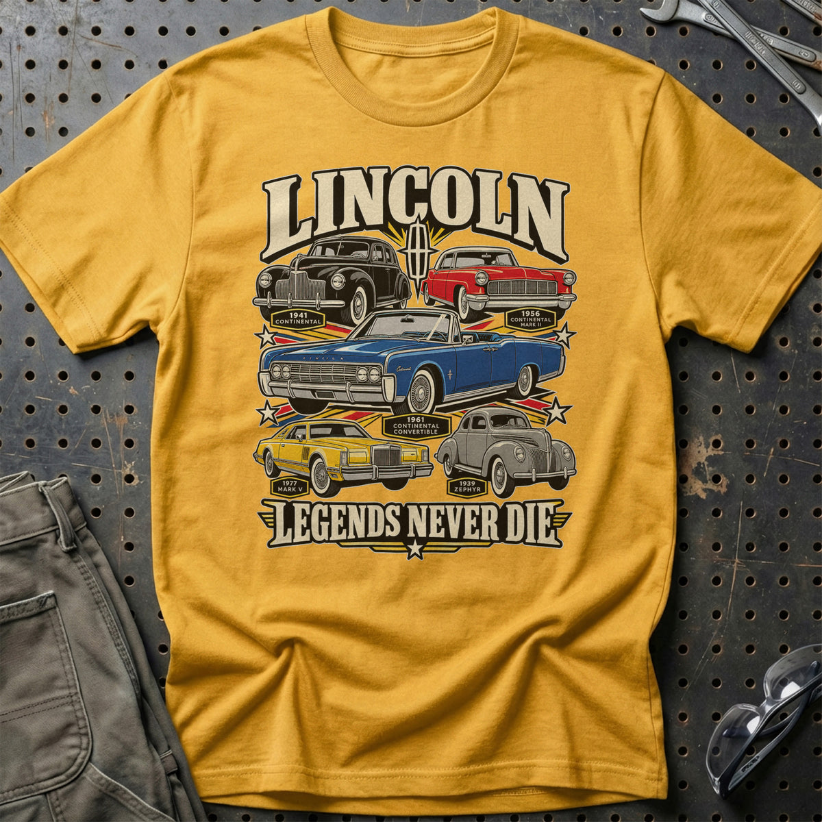 
Produktbillede af Lincoln Legends Never Die T-Shirt