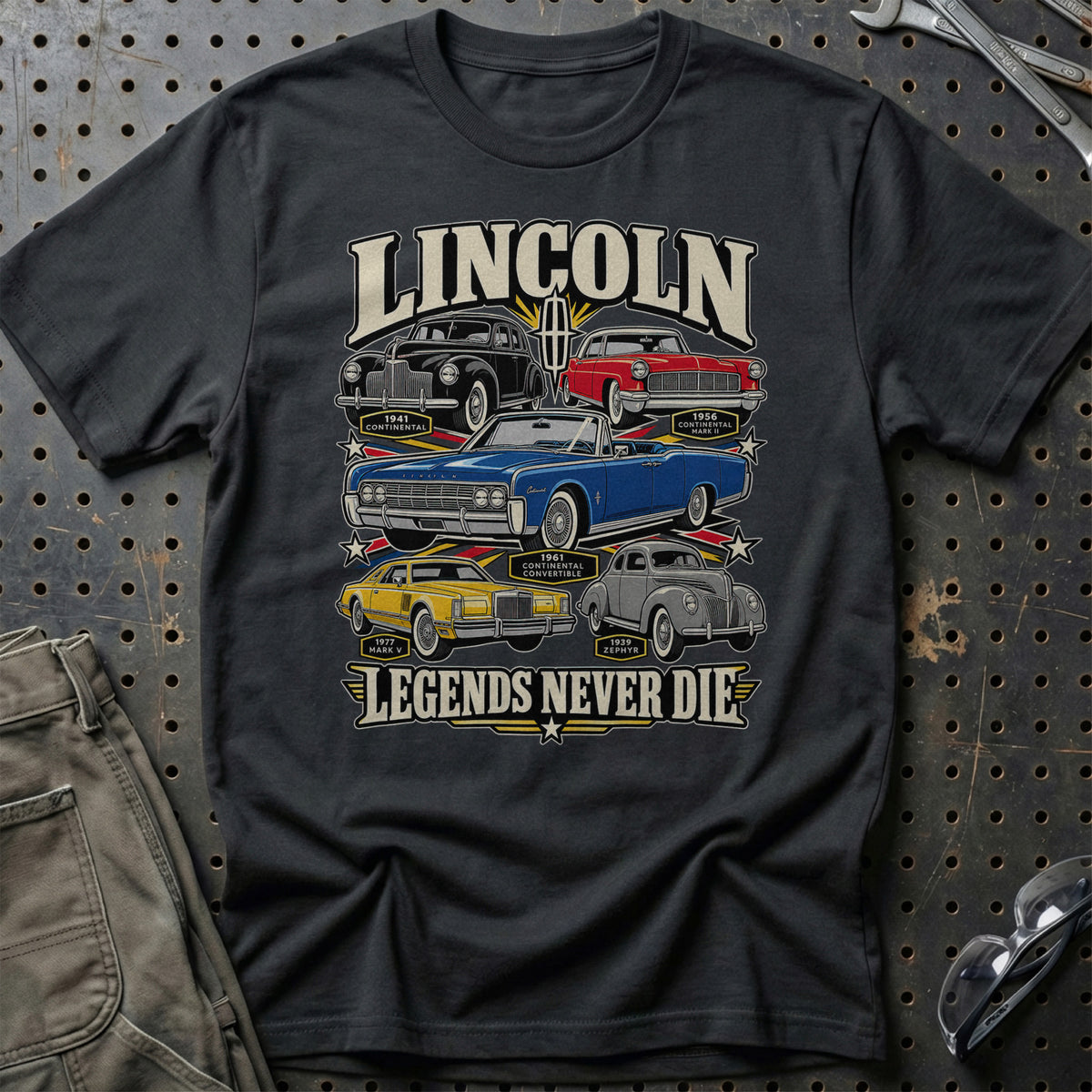
Produktbillede af Lincoln Legends Never Die T-Shirt