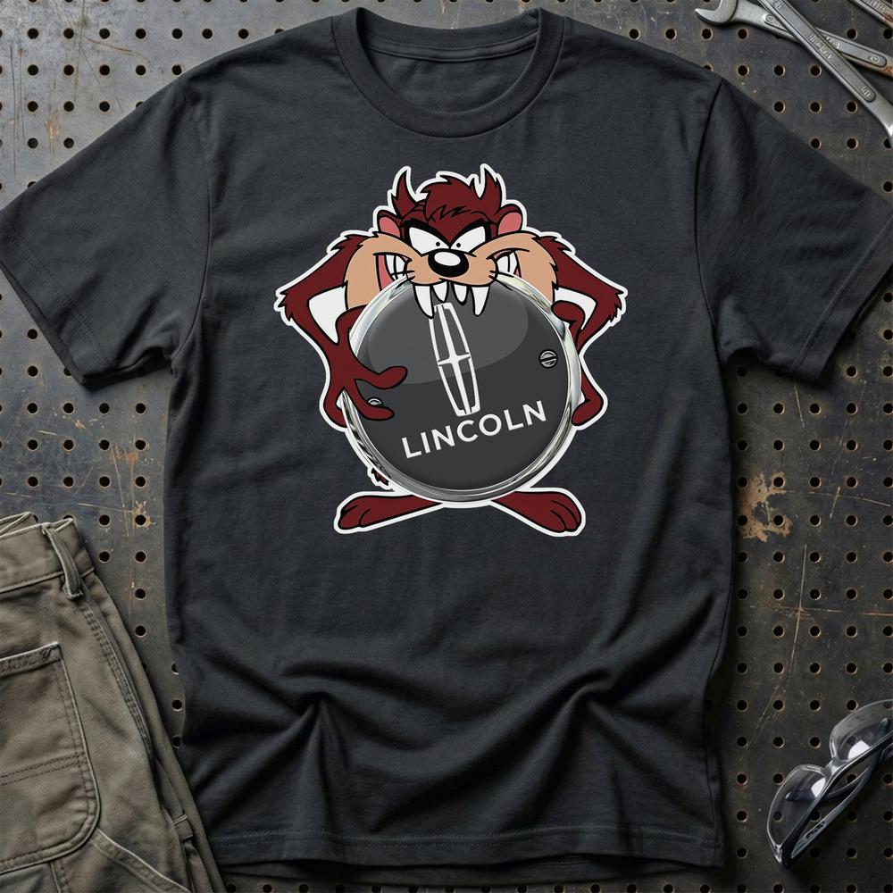 Lincoln TAZ Unisex T-Shirt , Bomuld-Beklædning-Lincoln-Sort-S-Garage Culture Shop- garage - man cave - merchandise
