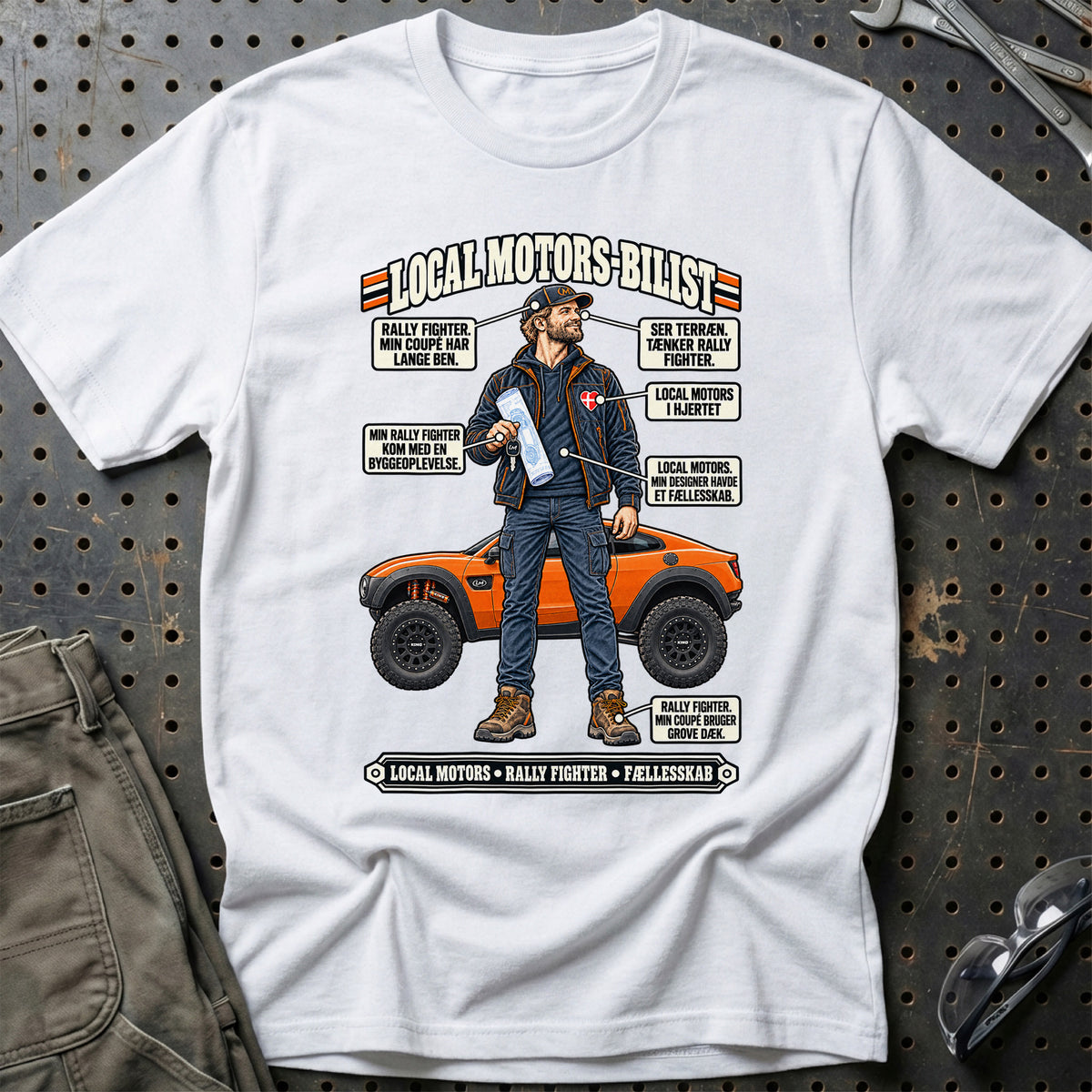 
Local Motors-Bilist T-Shirt – Hvid