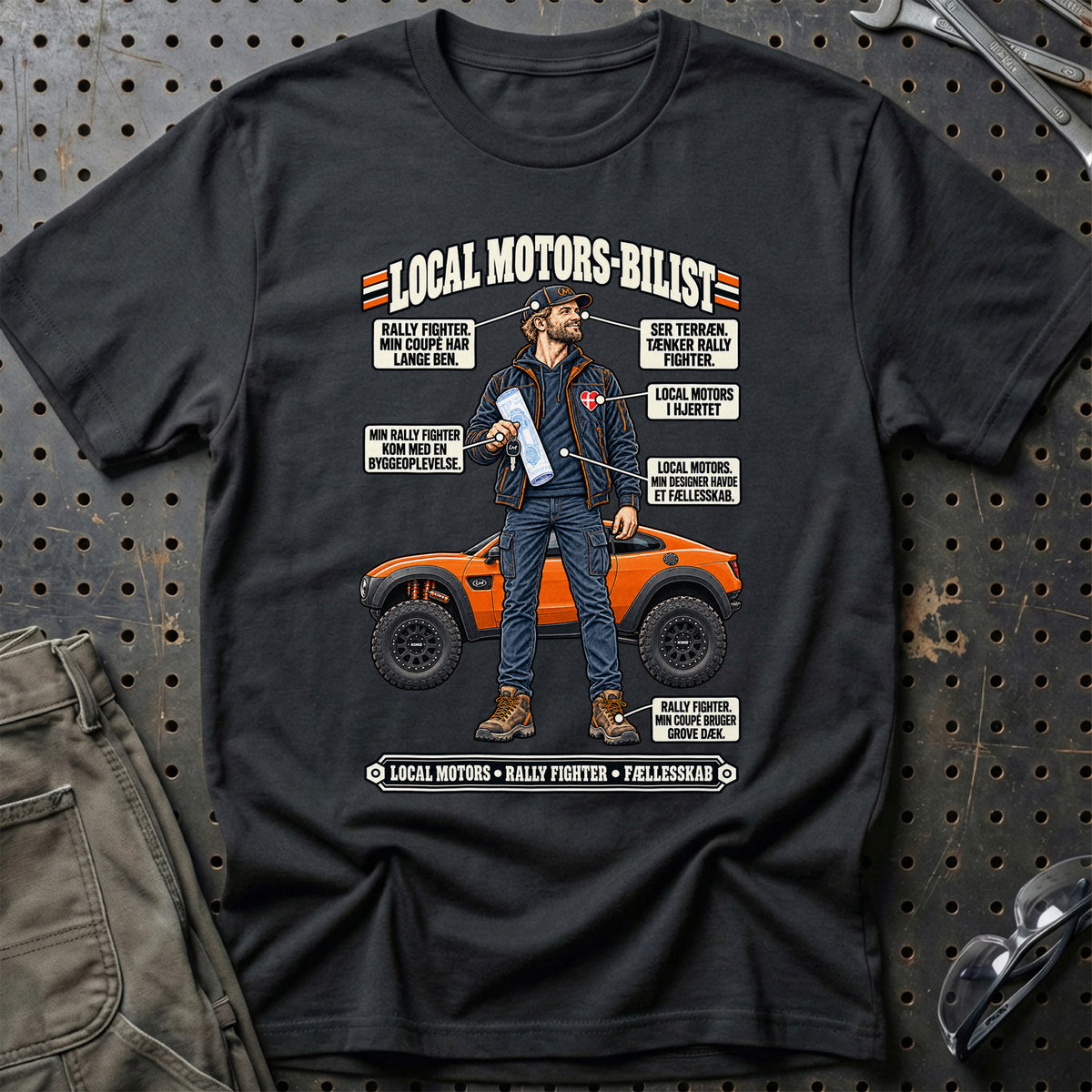 
Local Motors-Bilist T-Shirt – Sort