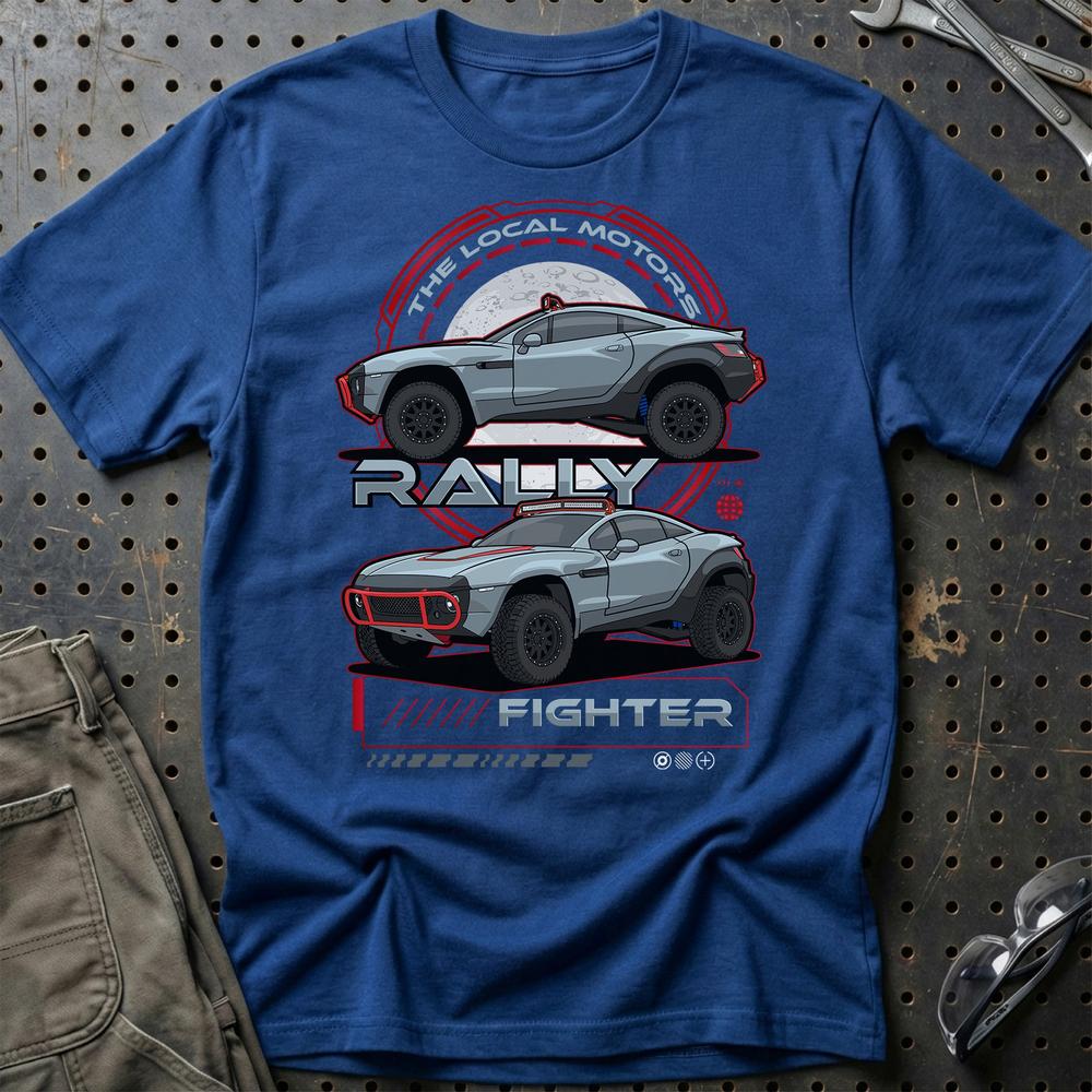 Local Motors Rally Fighter Fast And Furios Cars - Unisex T-Shirt-Beklædning-Local Motors-Blå Royal-S-Garage Culture Shop- garage - man cave - merchandise