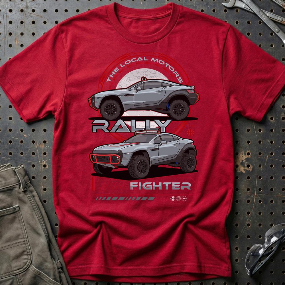 Local Motors Rally Fighter Fast And Furios Cars - Unisex T-Shirt-Beklædning-Local Motors-Rød-S-Garage Culture Shop- garage - man cave - merchandise