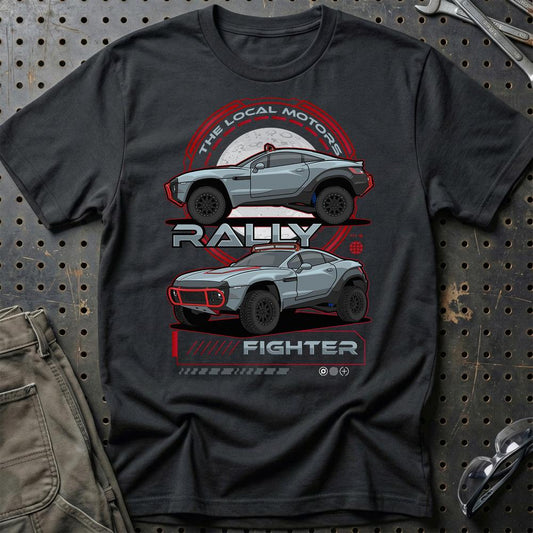 Local Motors Rally Fighter Fast And Furios Cars - Unisex T-Shirt-Beklædning-Local Motors-Sort-S-Garage Culture Shop- garage - man cave - merchandise