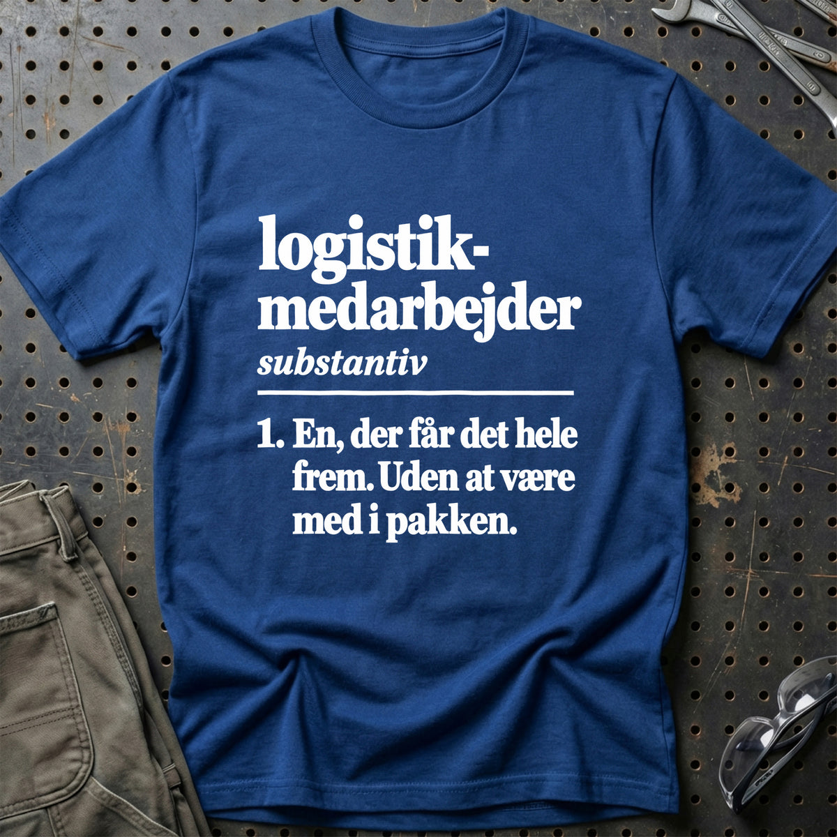 
Logistikmedarbejder – Definition T-Shirt – Blå Royal