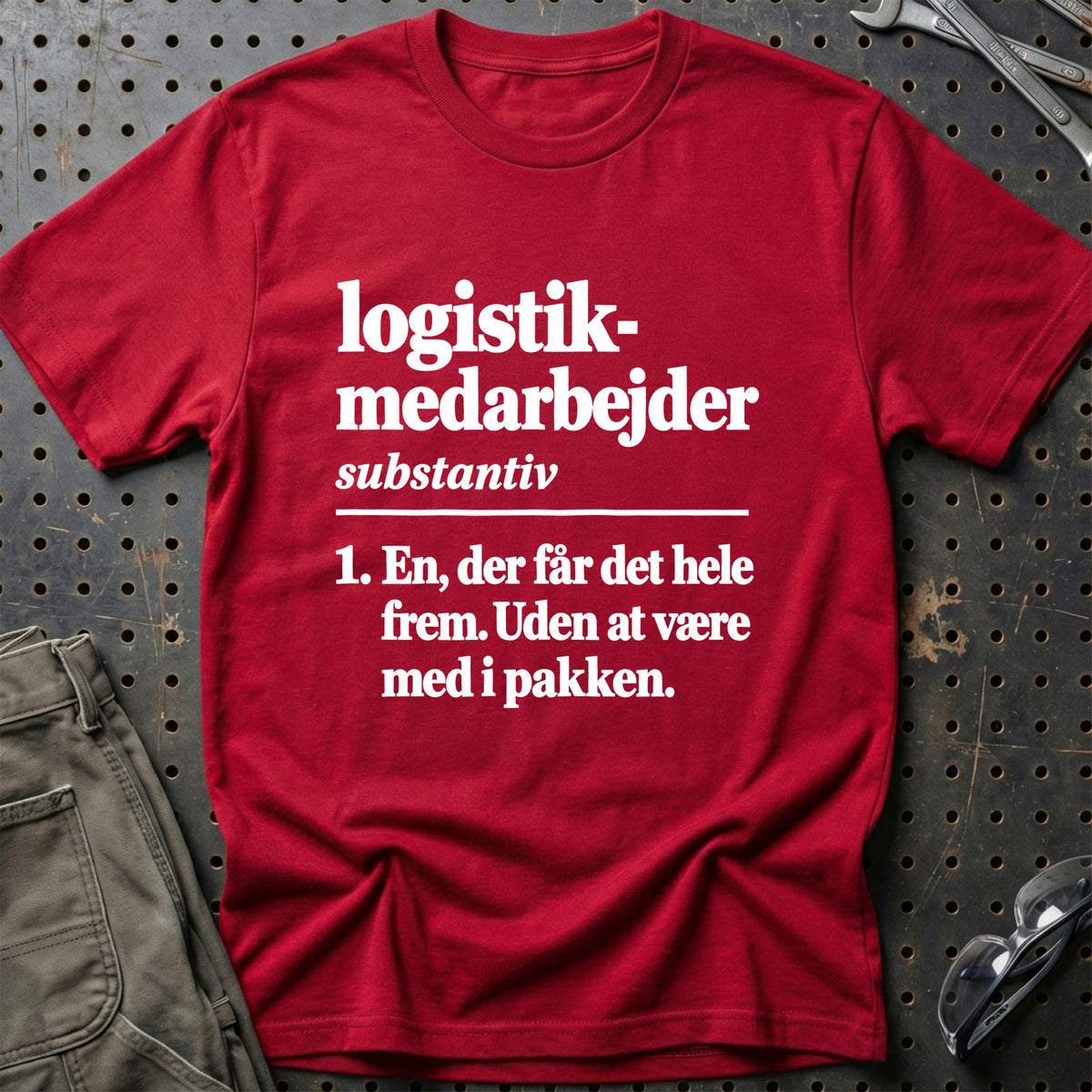 
Logistikmedarbejder – Definition T-Shirt – Rød