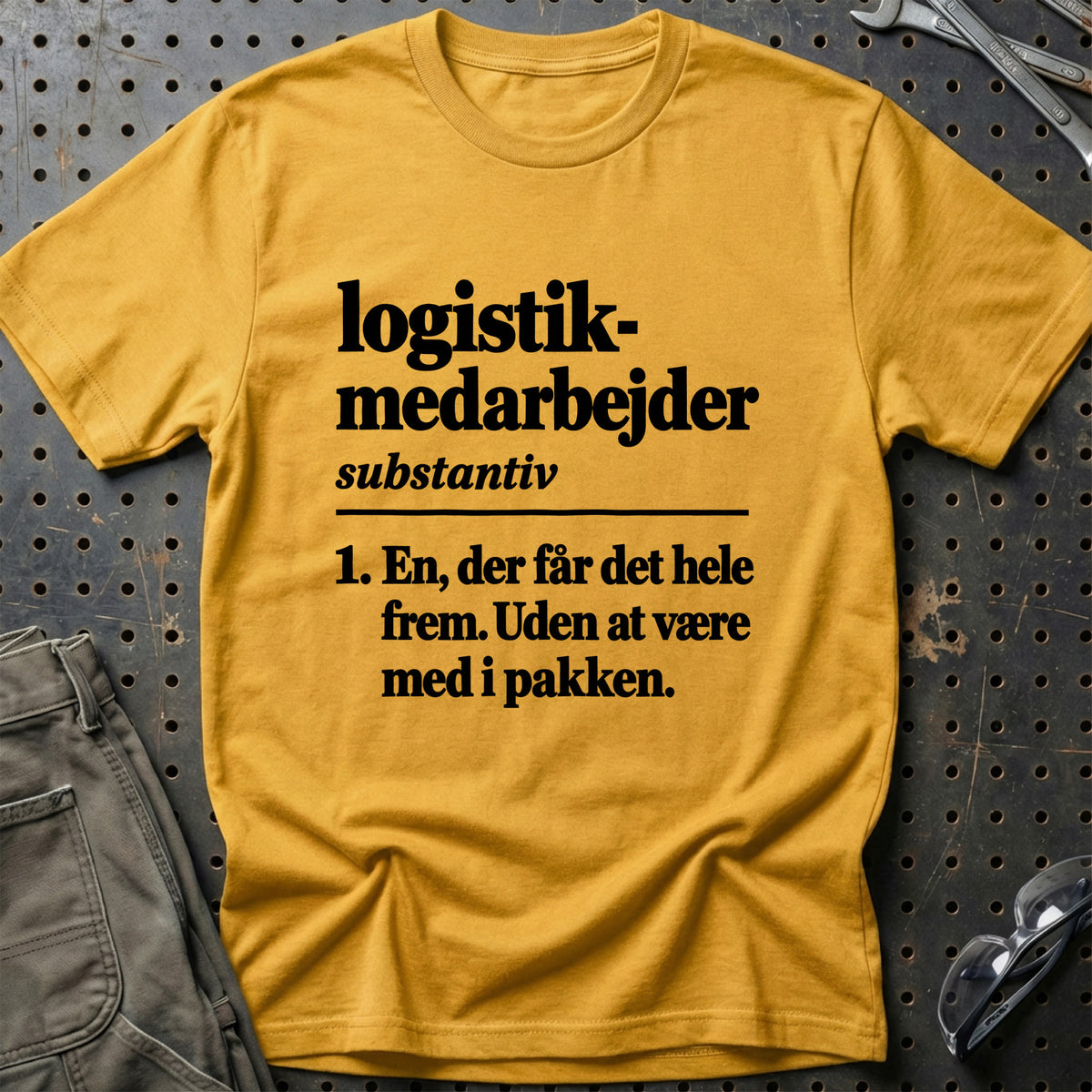 
Logistikmedarbejder – Definition T-Shirt – Guld