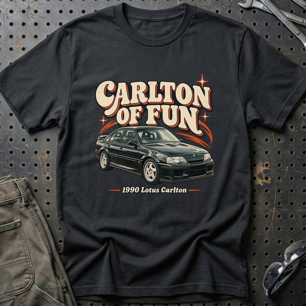 
Lotus Carlton 1990 – Carlton of Fun T-Shirt – Sort