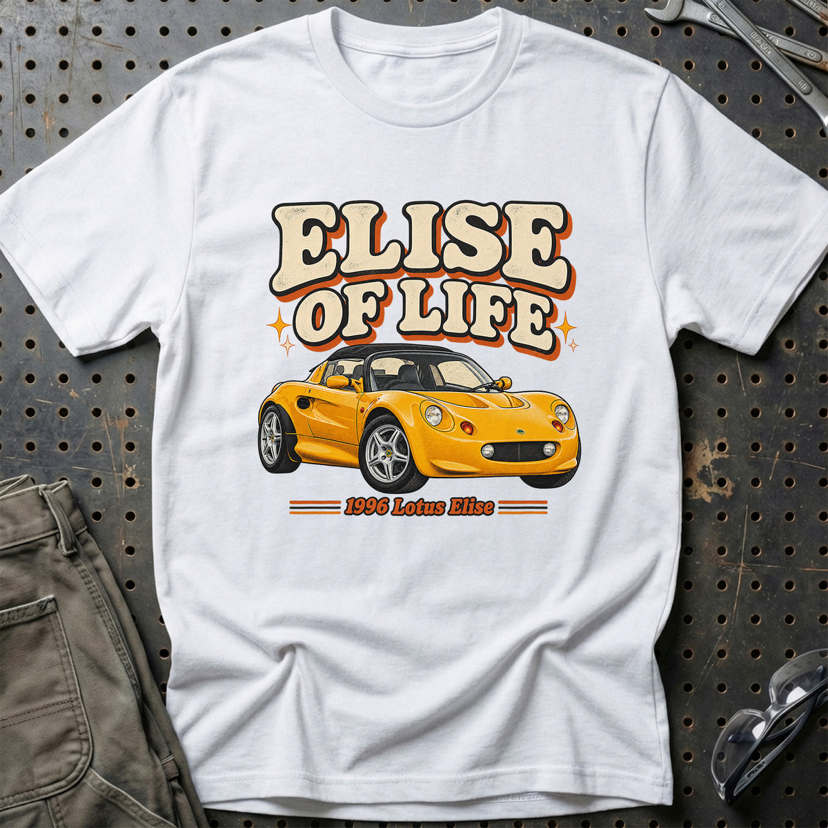 
Lotus Elise 1996 – Elise of Life T-Shirt – Hvid