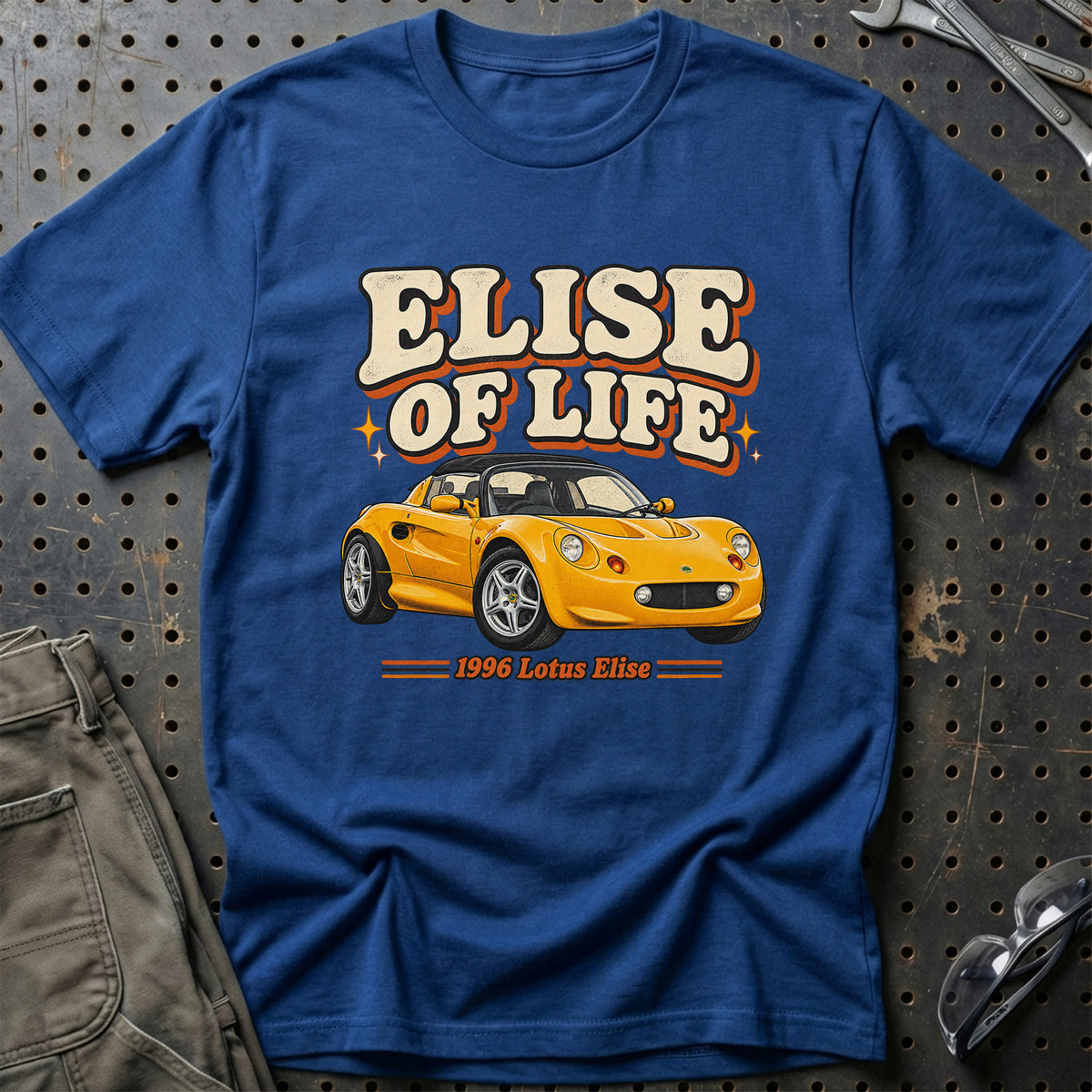 
Lotus Elise 1996 – Elise of Life T-Shirt – Blå Royal