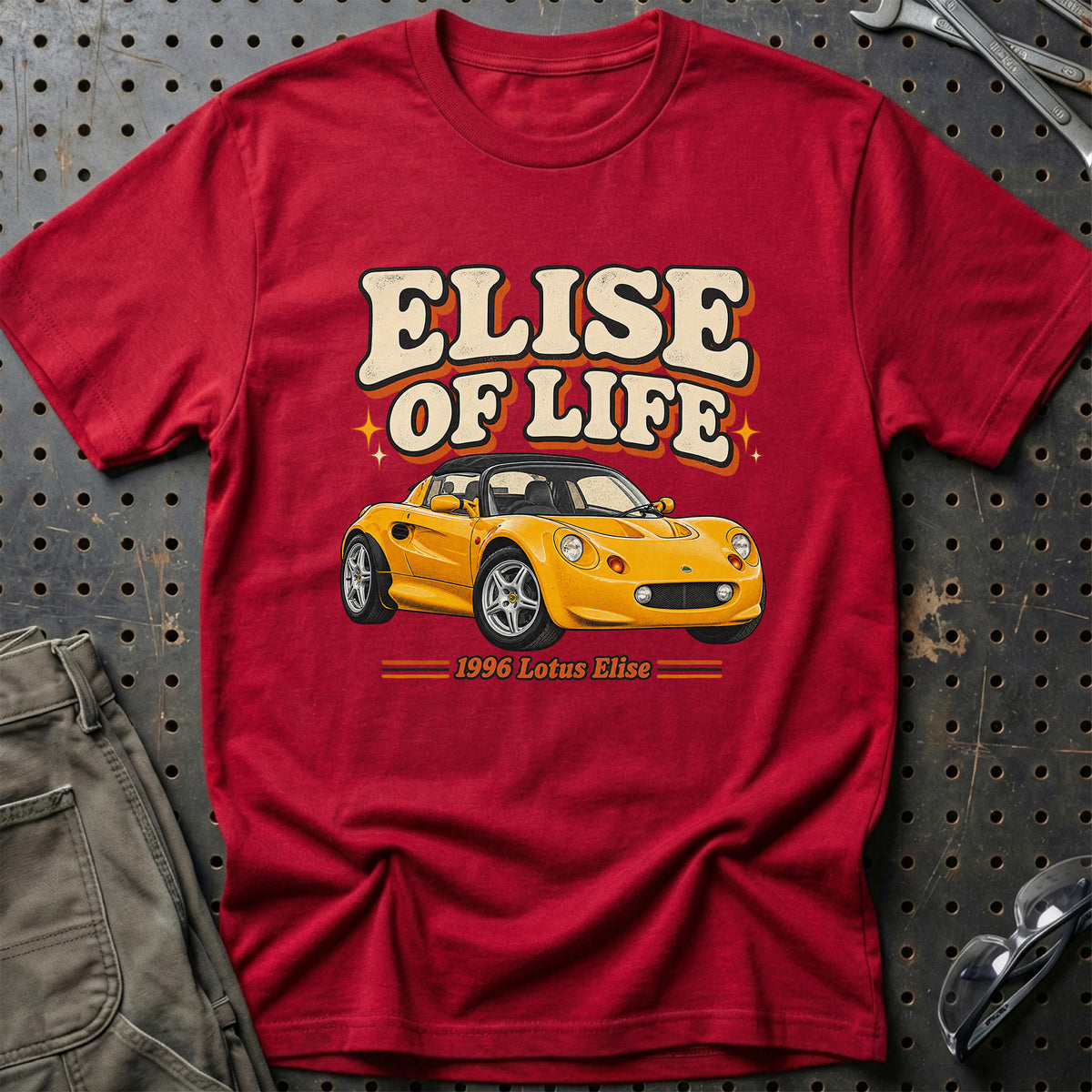 
Lotus Elise 1996 – Elise of Life T-Shirt – Rød