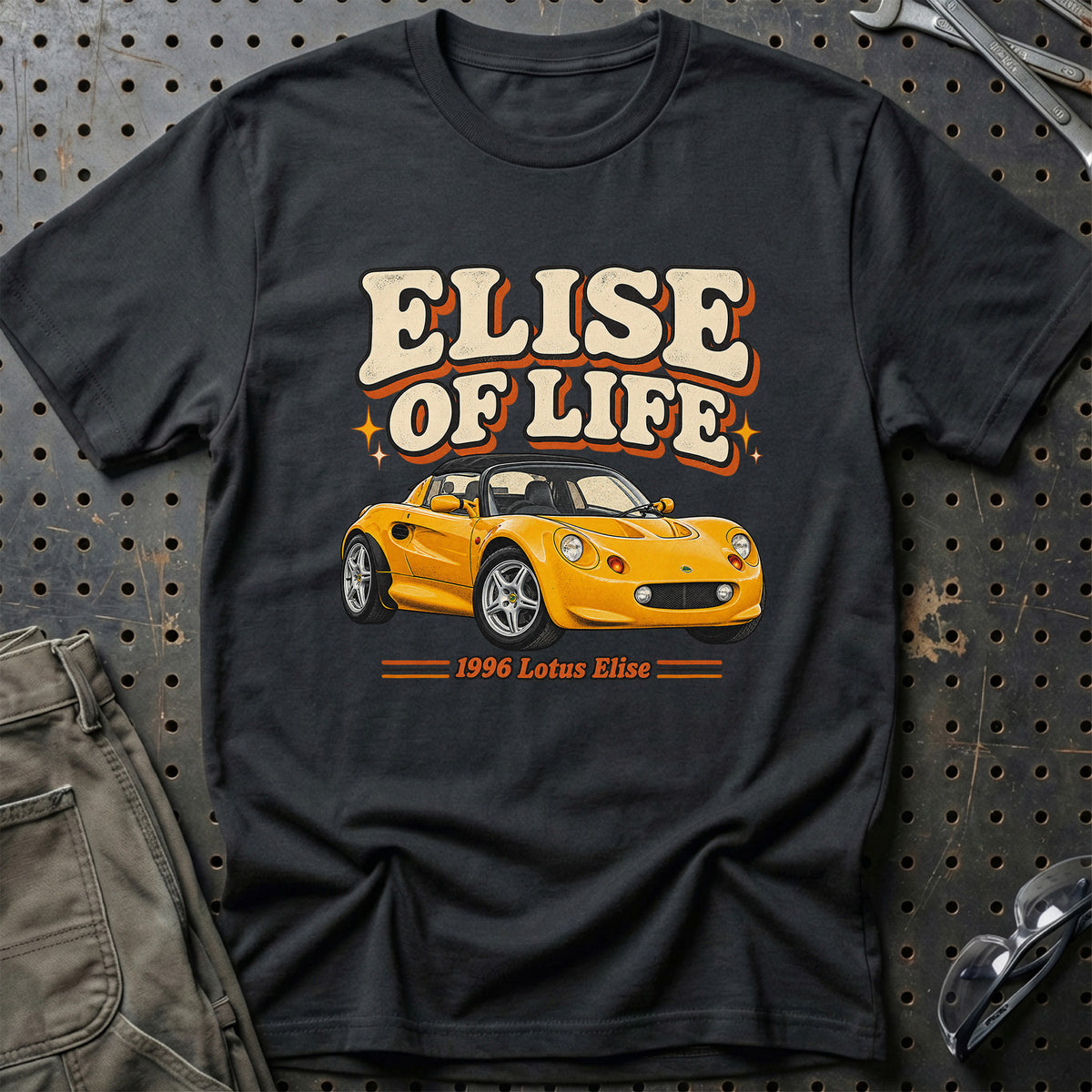 
Lotus Elise 1996 – Elise of Life T-Shirt – Sort