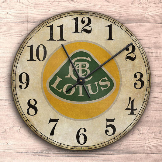 Lotus Vægur Rundt-Clock-Lotus-Garage Culture Shop- garage - man cave - merchandise